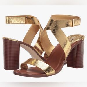 Franco Sarto Olinda Gold Sandal - size 5.5